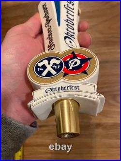 Hacker Pschorr Beer Tap Handle Knob Keg Bar Top Draft Brewing Oktoberfest Maiden