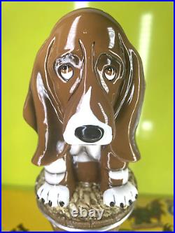 Happy Basset Brewery BEER Tap Handle NEW in Box NIB 2 Sided Dog Keg 12 Tall