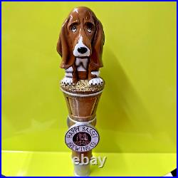 Happy Basset Dog BEER Tap Handle NEW NIB Topeka KANSAS Craft Brewery