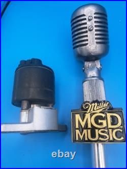 Hard To Find Miller MGD Music Original Microphone Beer Tap Handle New In Box