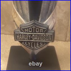 Harley-Davidson Skull Wings Helmet Ride to Live Live to Ride Tap Handle