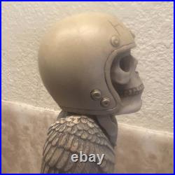 Harley-Davidson Skull Wings Helmet Ride to Live Live to Ride Tap Handle