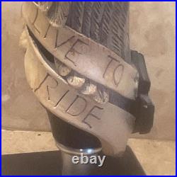 Harley-Davidson Skull Wings Helmet Ride to Live Live to Ride Tap Handle