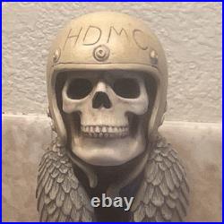 Harley-Davidson Skull Wings Helmet Ride to Live Live to Ride Tap Handle