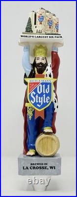 Heileman's Old Style Beer King Gambrinus 10.5 Beer Tap Handle NIB