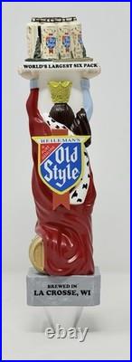Heileman's Old Style Beer King Gambrinus 10.5 Beer Tap Handle NIB
