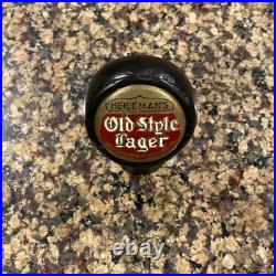 Heileman's Old Style Lager Beer Ball Knob Tap Handle 1930's La Crosse, WI
