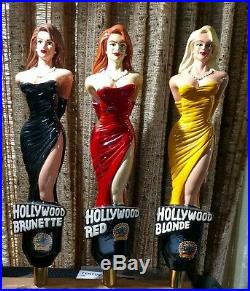 Hollywood Brunette, Blond and Red ALL 3 FOR ONE PRICE Sexy Girl Beer Tap Handle