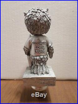 Hooters Owl Silver Double Decade 8 Draft Beer Keg Tap Handle