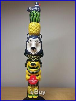 Howling Hops Wild Wolf Native American Animal Totem Pole Import Beer Tap Handle