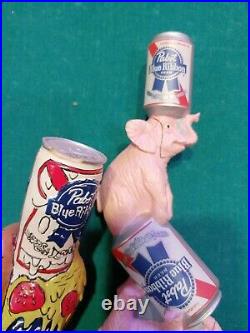 Huge Pabst Beer Tap Handle Lot of 23 Diff PBR Snake Elephant Pizza Unicorn etc