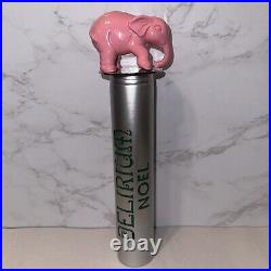 Hyughe Delirium Noel Pink Elephant Figural Tap Handle Belgian Tremens Rare New