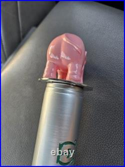 Hyughe Delirium Noel Pink Elephant Figural Tap Handle Belgian Tremens With Glass