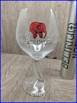 Hyughe Delirium Noel Pink Elephant Figural Tap Handle Belgian Tremens With Glass