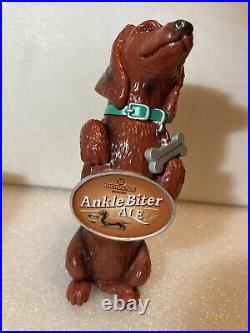 III DACHSHUNDS BREWING ANKLE BITER RED ALE short beer tap handle. WISCONSIN