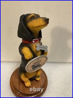 III DACHSHUNDS BREWING OTTO'S OATMEAL STOUT short beer tap handle. WISCONSIN