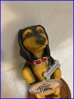 III DACHSHUNDS BREWING OTTO'S OATMEAL STOUT short beer tap handle. WISCONSIN