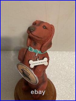 III DACHSHUNDS RED ANKLE BITER OTTOS OATMEAL STOUT beer tap handle. WISCONSIN