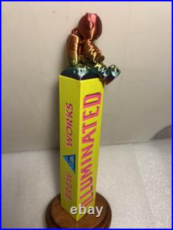 ILLUMINATED BREW WORKS JR. ASTRONAUT LOST IN SPACE beer tap handle. ILLINOIS ILLUMINATED BREW WORKS JR. ASTRONAUT LOST IN SPACE beer tap handle. ILLINOIS