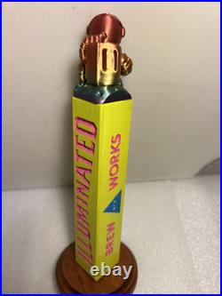 ILLUMINATED BREW WORKS JR. ASTRONAUT LOST IN SPACE beer tap handle. ILLINOIS