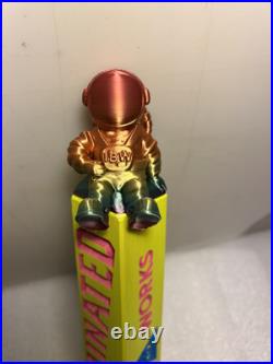 ILLUMINATED BREW WORKS JR. ASTRONAUT LOST IN SPACE beer tap handle. ILLINOIS