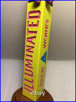 ILLUMINATED BREW WORKS JR. ASTRONAUT LOST IN SPACE beer tap handle. ILLINOIS