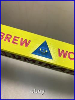 ILLUMINATED BREW WORKS JR. ASTRONAUT LOST IN SPACE beer tap handle. ILLINOIS