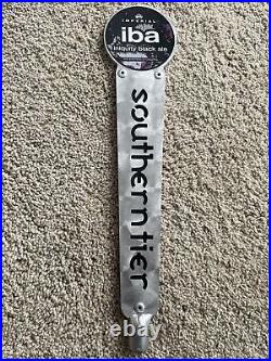 IMPERIAL iba inquity Black Ale Southerntier Beer Tap Handle Rare Metal