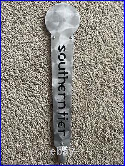 IMPERIAL iba inquity Black Ale Southerntier Beer Tap Handle Rare Metal