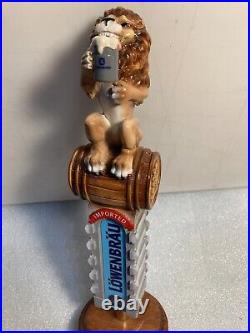 IMPORTED LOWENBRAU BEER LIONS BREW DRINKING LION Draft beer tap handle. GERMANY