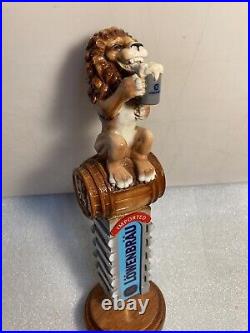 IMPORTED LOWENBRAU BEER LIONS BREW DRINKING LION Draft beer tap handle. GERMANY