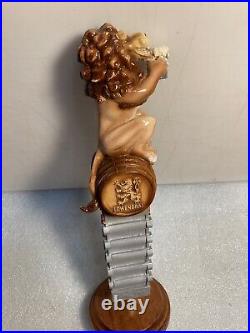 IMPORTED LOWENBRAU BEER LIONS BREW DRINKING LION Draft beer tap handle. GERMANY
