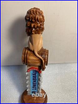 IMPORTED LOWENBRAU BEER LIONS BREW DRINKING LION Draft beer tap handle. GERMANY