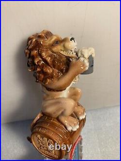 IMPORTED LOWENBRAU BEER LIONS BREW DRINKING LION Draft beer tap handle. GERMANY