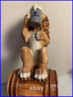 IMPORTED LOWENBRAU BEER LIONS BREW DRINKING LION Draft beer tap handle. GERMANY