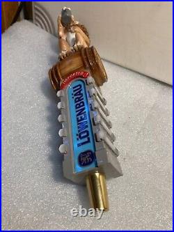 IMPORTED LOWENBRAU BEER LIONS BREW DRINKING LION Draft beer tap handle. GERMANY