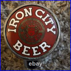 Iron City Beer Pittsburgh, Pa. VINTAGE & Rare Beer Metal Tap Handle/ Knob
