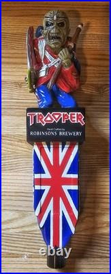 Iron Maiden Trooper Draft Tall Tap Handle Robinson's Brewery Never Used