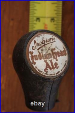 Iroquois Brewing Indian Head Beer Tap Handle Figural Chief Tap Knob Buffalo NY