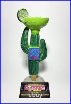 Island Oasis Margarita Cactus Beer Tap Handle 9 Tall Nice Rare