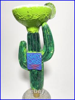 Island Oasis Margarita Cactus Beer Tap Handle 9 Tall Nice Rare