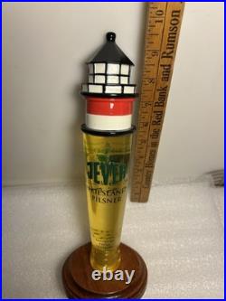 JEVER BREWING FRIESLAN PILSNER LIGHTHOUSE Draft beer tap handle. GERMANY