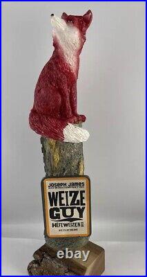 Joseph James Weize Guy Beer Tap Handle Figural Fox Beer Tap Handle Hefeweizen