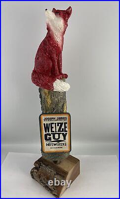 Joseph James Weize Guy Beer Tap Handle Figural Fox Beer Tap Handle Hefeweizen