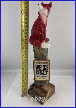 Joseph James Weize Guy Beer Tap Handle Figural Fox Beer Tap Handle Hefeweizen