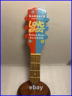 KARBACH LOVE STREET BLONDE 6-STRING ELECTRIC GUITAR Draft beer tap handle TEXAS