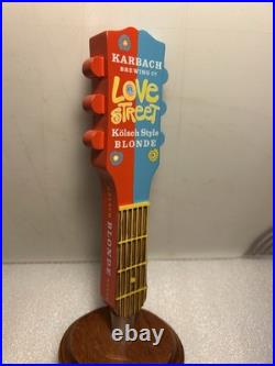 KARBACH LOVE STREET BLONDE 6-STRING ELECTRIC GUITAR Draft beer tap handle TEXAS