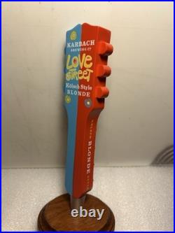 KARBACH LOVE STREET BLONDE 6-STRING ELECTRIC GUITAR Draft beer tap handle TEXAS