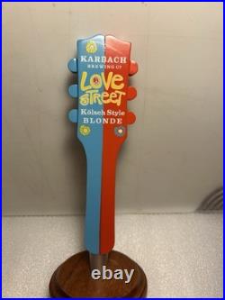 KARBACH LOVE STREET BLONDE 6-STRING ELECTRIC GUITAR Draft beer tap handle TEXAS