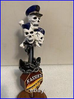 KASSIKS ORIONS QUEST RED ALE PIRATE SKELETONS draft beer tap handle. ALASKA